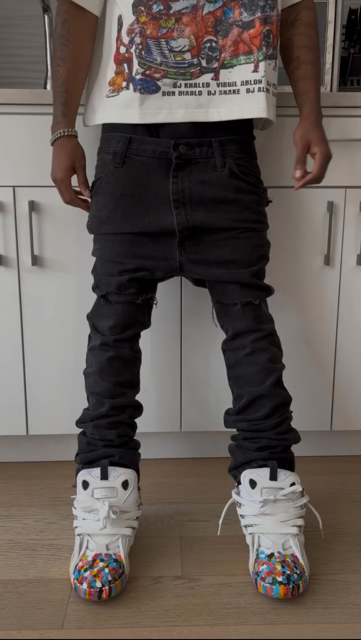 Kompy Open Knee Denim