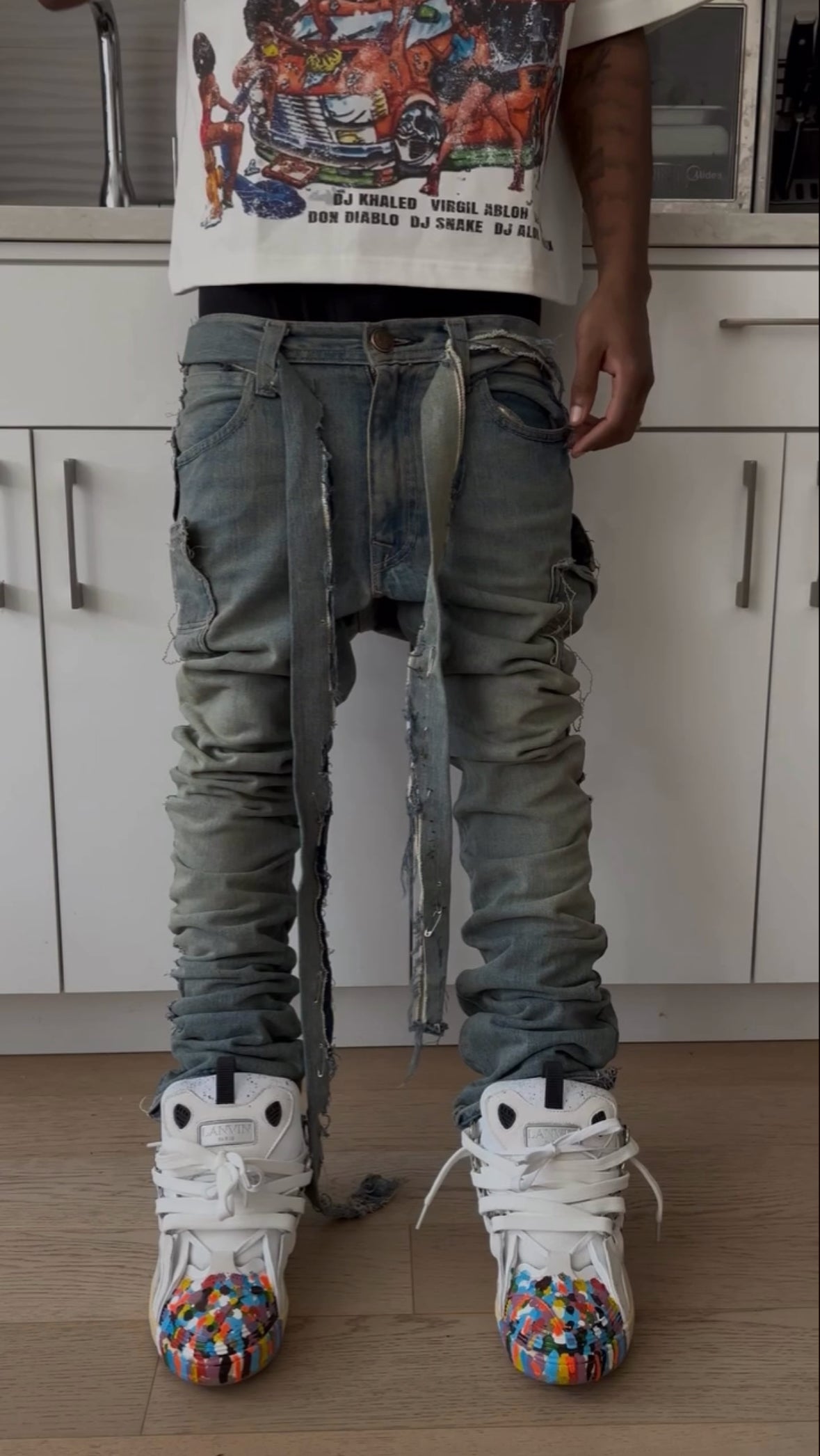 Kompy Skinny Roped Denim
