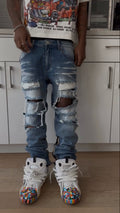 Kompy Ripped Holy Denim